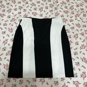 MKM Designs Black and White Striped Pencil Skirt